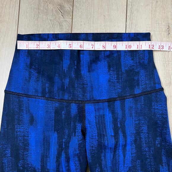 Lululemon Wonder Under Pant Roll Down Luon Nightsky Blue Leggings Size 6 - Picture 7 of 10
